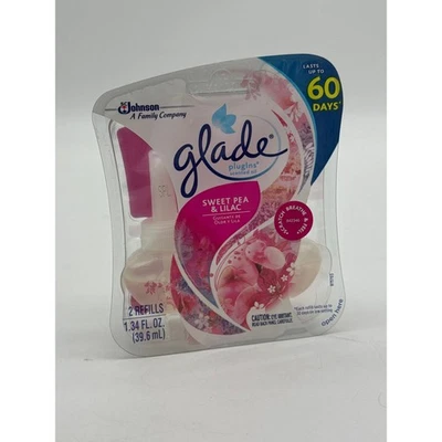 Nuevo Glade Plugins Aceite Perfumado Ambientador Repuesto Dulce Guisante Lila 2pk Retirado Foto 1 de 2