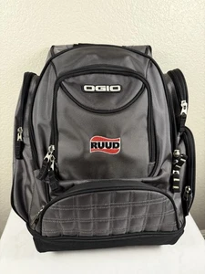 OGIO Metro Pack Large Padded Backpack with RUUD logo Light Gray and Black - Picture 1 of 13