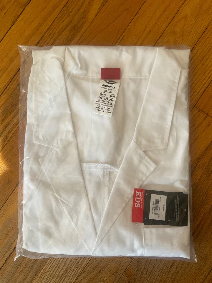 Dickies EDS Professional Whites 40" Unisex Lab Coat  - 83403 - Image 1 of 1