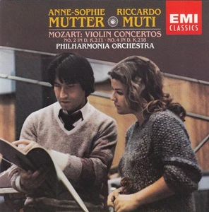 2 CD Mozart Anne-Sophie Mutter Muti Philharmonia Orchestra Violin Concertos 2 - Picture 1 of 2