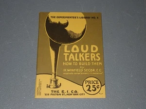 Experimenter's Library #5 Loud Talkers 1923, 1980s Lindsay Reprint - Picture 1 of 7