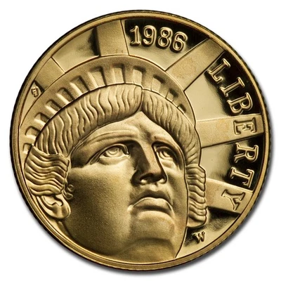 1986-W Gold $5 Commem Statue of Liberty Proof (Capsule Only) - Image 1 of 2