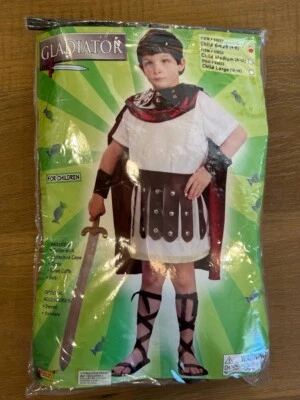 Gladiador Niño Niños Disfraz Cuello Con Capa Vestido Elegante Pequeño 4-6  Foto 1 de 2