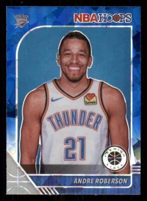 2019-20 Hoops Premium Stock Prizms Blue Cracked Ice #134 Andre Roberson - Image 1 of 2