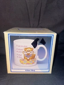 Kitten Mug “It Can Be Done. It Should Be Done. It Shall Be Done…Tomorrow.” - Picture 1 of 14