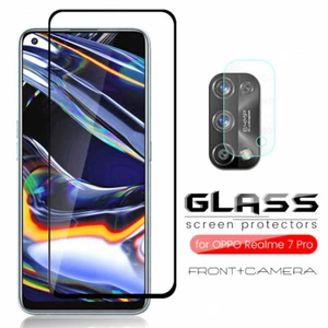 For OPPO Realme 7 /7 Pro Camera Lens Film +9H Tempered 3D Glass Screen Protector - Zdjęcie 1 z 7