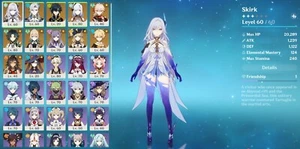 AR55 [NA] Skirk Neuvillett Kinich Shenhe +7 Heroes 2 Weapons +Rail[EU] 11 Heroes - Afbeelding 1 van 4