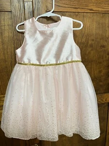 George 4t Pink with Gold Sparkles Dress - Picture 1 of 5