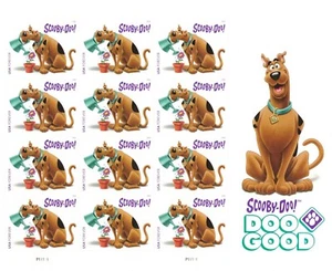 Hoja de 12 estampillas de USPS Scooby Doo dibujos animados animación TV Doo buen panel sin montar o nunca montada 2018 - Imagen 1 de 2