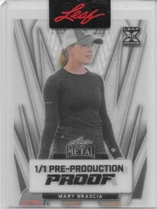 2024 Leaf Metal Pre-Production Proof MARY BRASCIA & Buckner Pickleball 1/1 - Picture 1 of 1