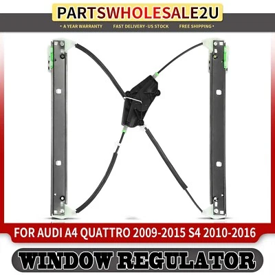 Regulador de ventana eléctrica delantero derecho para Audi A4 Quattro 2009-2015 S4 2010 2011-2016 Foto 1 de 4