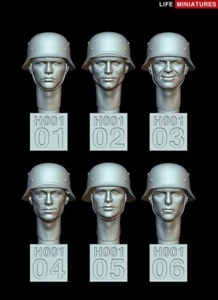 Cabezas alemanas Life Miniatures LI-35H001 1/35 - Imagen 1 de 1