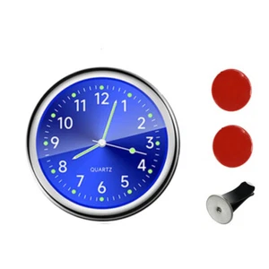 Mini Car Luminous Auto Air Vent Clip Clock Interior Quartz Analog Watch Decor - Picture 1 of 25