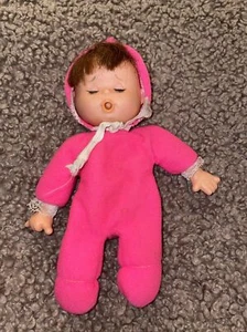 Vtg Thumb Sucking Baby Doll Pink Body Plastic Hands Face 7” Ronald Trading - Picture 1 of 6