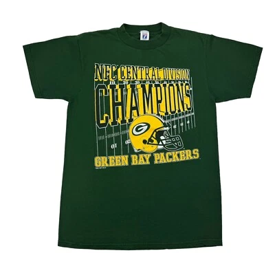 Vintage 1997 NFC Central Div Champions Green Bay Packers Logo 7 Shirt - M -NFL - Image 1 of 4
