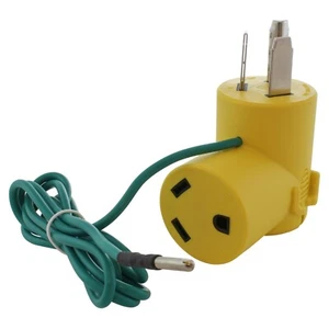 30A NEMA 10-30P to 30A 125V NEMA TT-30R RV Plug Adapter by AC WORKS® - Bild 1 von 9