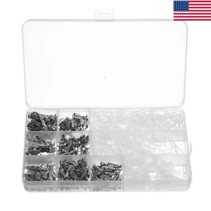 450x Assortment Spade Male Female Crimp Terminals Electrical Wire Connectors Kit - Picture 1 of 10