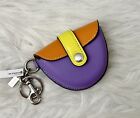Coach Mini Saddle Bag Charm In Colorblock Cl456 Leather Nwt