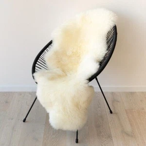 Genuine Sheepskin Rug Ivory White Fur Rug Best Rug For Floor Matts 2 x 6ft Rug - Picture 1 of 4