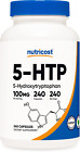 5-Htp 1 Bottle 240 Capsules 100Mg Per Capsule (5-Hydroxytryptophan) Supplement