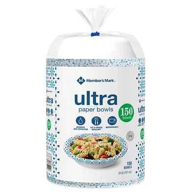Member's Mark Ultra Soup/Salad Paper Bowls (20 oz., 150 ct.) - Image 1 of 4