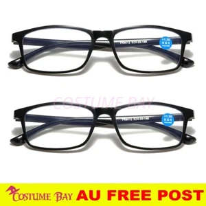 2 Pack Reading Glasses Anti Blue-Ray  Black Choose Magnification Strength Unisex - Bild 1 von 12