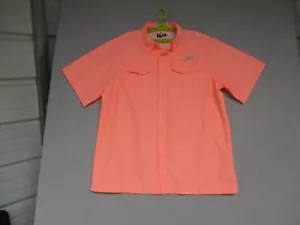 Habit Shirt Herren groß orange knöpfig lässig kurzärmelig Angeln Camping - Bild 1 von 9