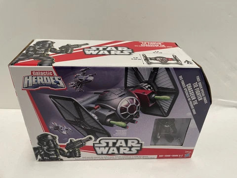 Playskool Heroes Galactic Hero Star Wars First Order Tie Fighter New Damaged Box Cover