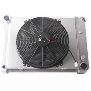 3 Row Aluminum Radiator Shroud Fan for 1981-83 Oldsmobile 98/ 1966-67 Olds F85 - Bild 1 von 12