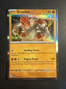 2023 Pokemon Scarlet Violet Paradox Rift Groudon 93 /182 Holographic Holo - Picture 1 of 2