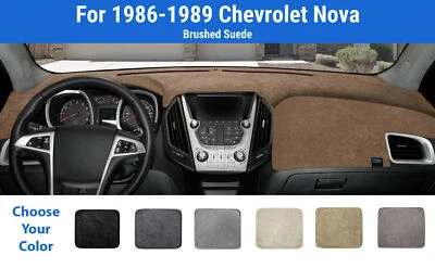 Capa tapete painel painel para 1986-1989 Chevrolet Nova (camurça escovada) - Imagem 1 de 4