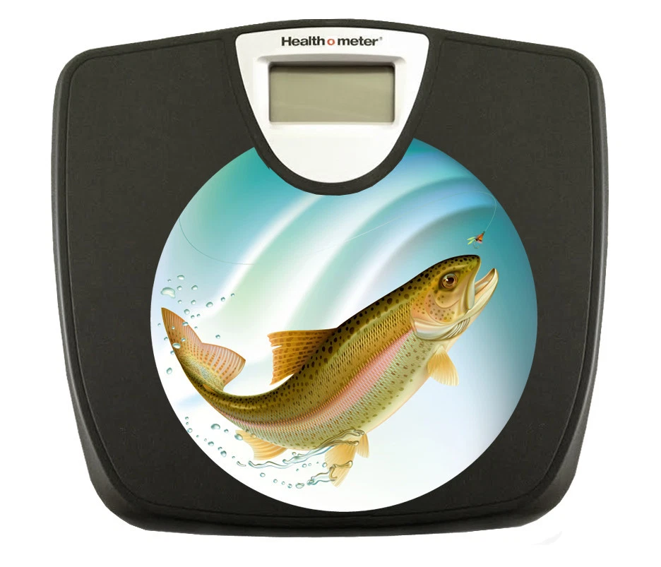 FC536 NEW LOGO NOVELTY THEME BLACK BATHROOM DIGITAL WEIGHT SCALE POUNDS LBS - Image 1 of 1