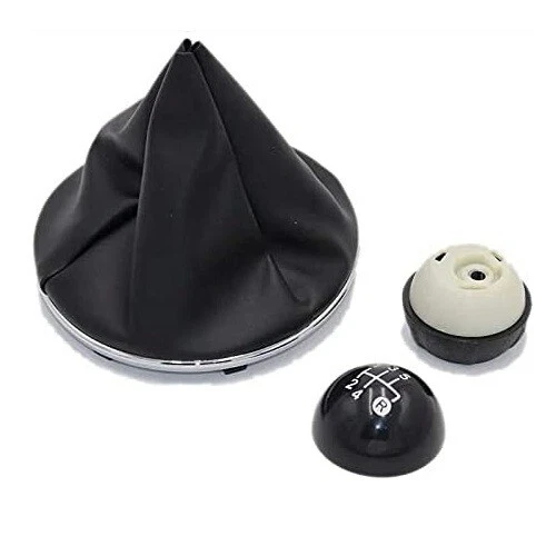 AFTERMARKET Cuffia pomello leva cambio FIAT 500 2007 2015 ghiera cornice cromata anello