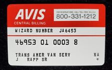 Avis Central Billing credit card exp ? our cb1038