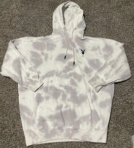Playboy X Missguided Women Tie Dye Hoodie Sweatshirt Tie Dye Women Size 10 Cream - Picture 1 of 5