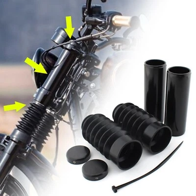 1 juego de funda de horquilla para motocicleta Harley Softail Breakout Fxbr Fxbrs 2013-2017 Foto 1 de 4