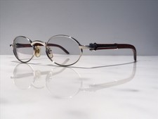 Cartier Sicier Platinum Wood Vintage Sunglasses Glasses Eyeglasses Frame