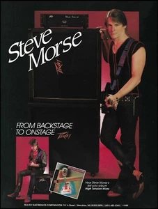Steve Morse High Tension Wires 1989 Peavey amplificador de guitarra anuncio impresión - Imagen 1 de 3