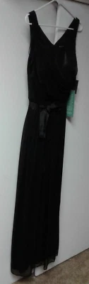 Ladies Black Textured Formal Prom/Bridesmaid Dress Size 8 ~Brand New With Tags~ - Image 1 of 4