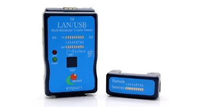 Kabel-Tester Testgerät USB + LAN/ISDN (RJ45+RJ11) #n430 - Bild 1 von 4