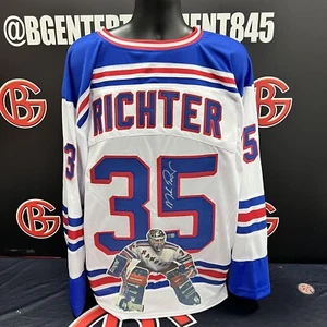 Mike Richter Autographed New York Rangers Inscribed White Art Jersey Steiner CX - Picture 1 of 3
