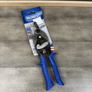 Midwest MWT-6716B Aviation Snip Straight 9” Overall 34RF74 Blue Silver NWOB - Picture 1 of 7