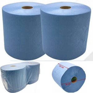 PUTZROLLEN 2x200 PUTZTUCH PAPIER ROLLE BLAU PUTZPAPIER WERKSTATT WERKSTATROLLEN - Bild 1 von 14