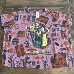 Disney Hocus Pocus The Sisters Three T-Shirt Size 3X Purple Orange Halloween Tee - Picture 1 of 8