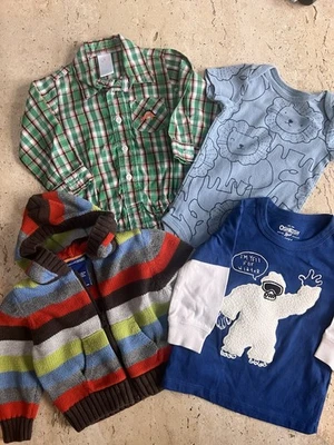Для мальчика 9 месяцев цельный топы и свитер на молнии Oshkosh и многое другое - Изображение 1 из 4