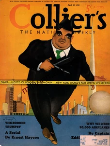 1939 Colliers Original cover only - April 29 - LaGuardia opens the Worlds Fair - Picture 1 of 1