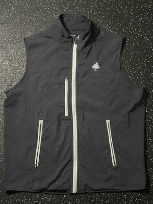 MEN'S AHEAD JOHN DEER FULL ZIP VEST, SIZE MEDIUM BLACK MO01 - Image 1 of 4