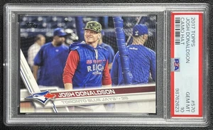 JOSH DONALDSON PSA 10 2017 TOPPS #570 CAMO HAT IMAGE VAR SSP BLUE JAYS 623 - Picture 1 of 2