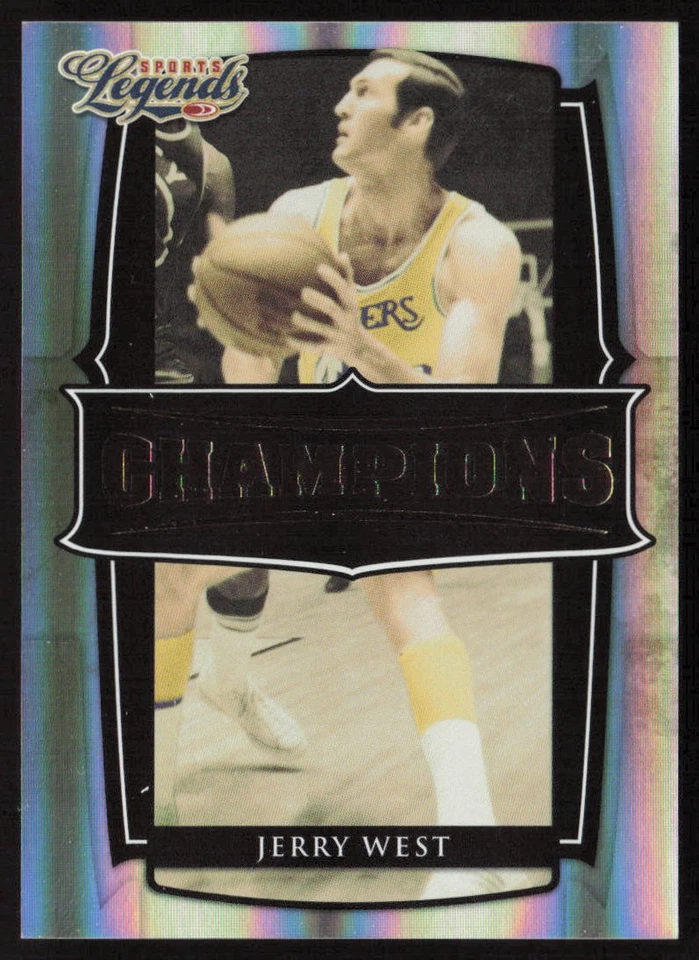 2008 Donruss Sports Legends Champions Gold #/100 Jerry West #C-1 West Virginia - Image 1 of 2