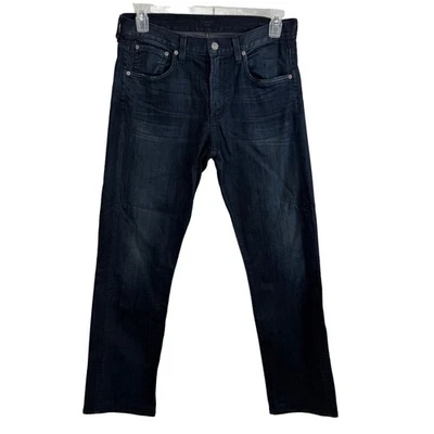 Citizens of Humanity C of H Jeans Dark Wash Straight 34x33 Leg Elastane Made USA - Image 1 of 4